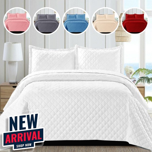 Piece quilted bedspread bed - 3,