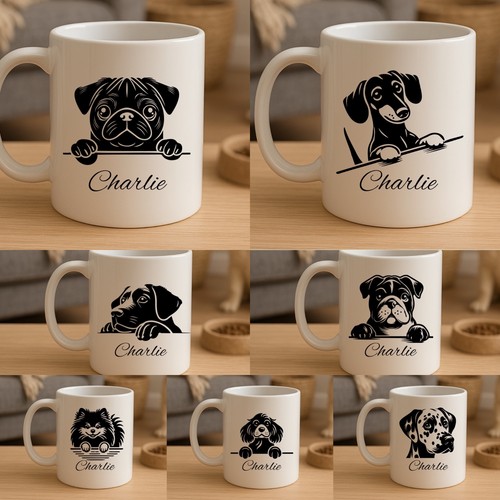 Personalised dog mug sneaking - dog,