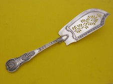 Magnificent PAUL STORR SILVER FISH SLICE, 1817 PS, Double shell & Laurel 