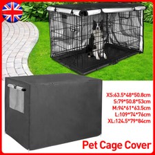 XL Dog Crate Cover Durable Oxford Cloth Pet Cage Cover Waterproof Rain Windproof