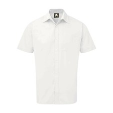 CLASSIC MENS SHIRT SHORT & LONG SLEEVE SMART OFFICE FORMAL BUSINESS BAR PLAIN