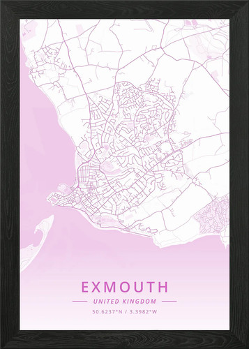 Exmouth united kingdom - exmouth, framed