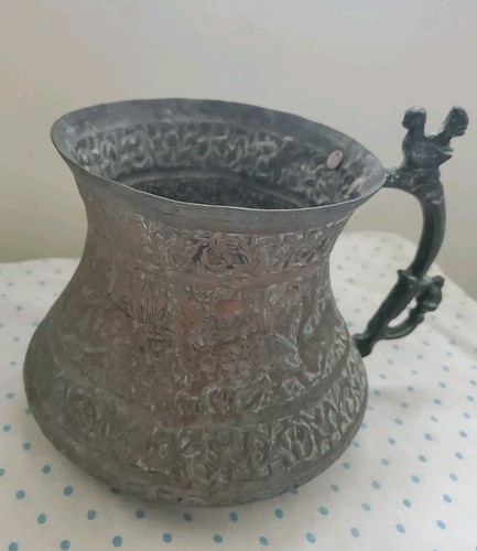 Antique islamic quajar - quajar, tinned