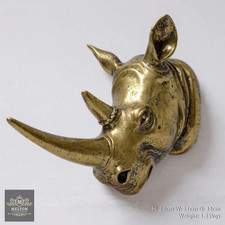 Gold Rhino Head Wall Decor