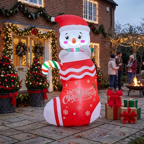 Christmas inflatable snowman - christmas,