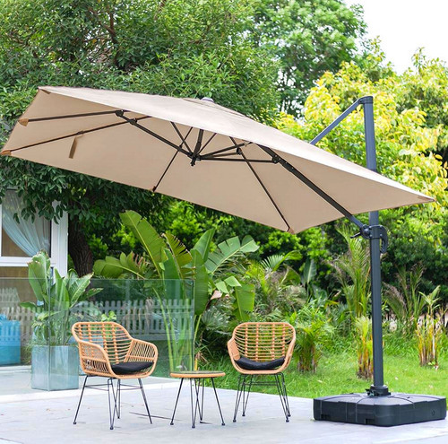 Parasol square beige - 3m,