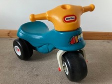 Little Tikes robust, plastic push-along 3 wheeler bike for infants and toddlers.