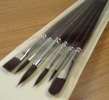Artmaster Acrylic Brush Set -Round 2,4,6,8,Flat,Filbert