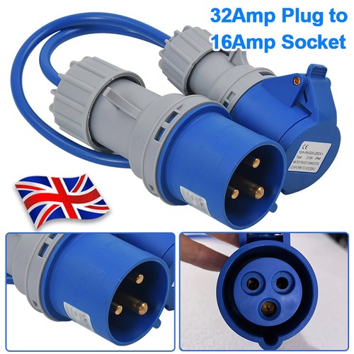 32amp plug 16amp socket - 32amp,