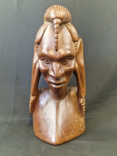 Carved wooden african tribal - african,