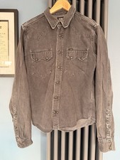 LEE Vintage 70's Style Western Cowboy Panatela Pearl Snap Button Saw Shirt Rodeo