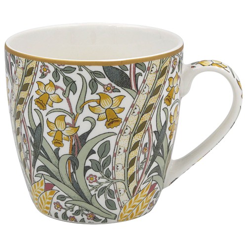 Breakfast mug daffodil ceramic - daffodil,