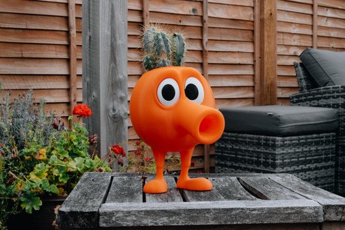 Qbert inspired planter - planter, –