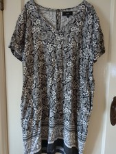 Next Black And White Linen Mix