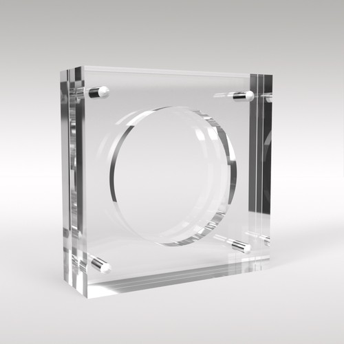 Challenge coin acrylic display - acrylic,