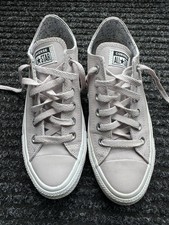 Lilac Leather Converse Size 5