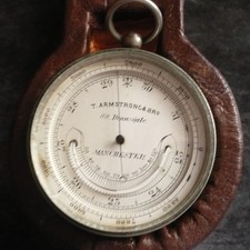 T. Armstrong Deansgate, Pocket Barometer with Temprature, Manchester