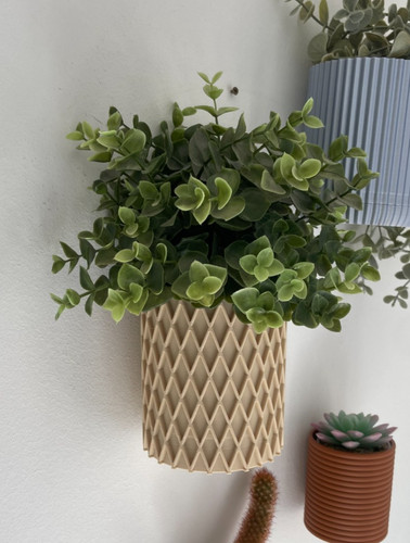 Modern wall mounted planter - mounted,