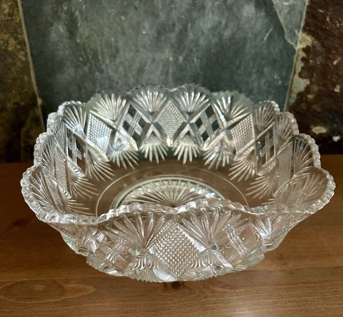 Antique pressed glass - glass, square