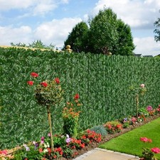1m x 5m Artificial Ivy Leaf Hedge Trellis Garden Fence Balcony Privacy Screening