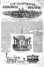 Original Old Antique Print