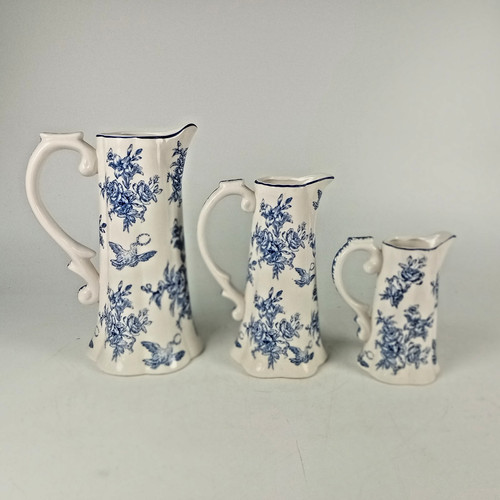Set vintage blue and - set, of