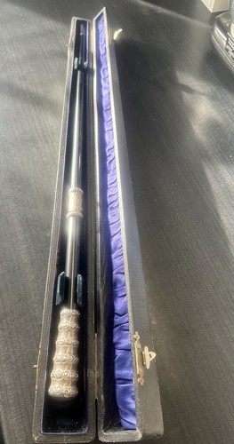 1950s conductor baton - 1950s, silver