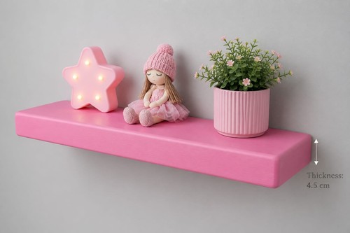 Pink chunky rustic floating - pink,