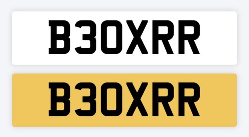 Boxer private number plate - number,