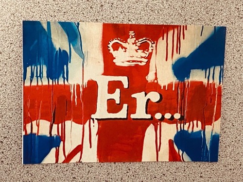 Banksy postcard - banksy,