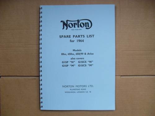 Norton parts book 1963 - norton,