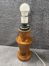 Pair of Wood (Teak ?) Turned