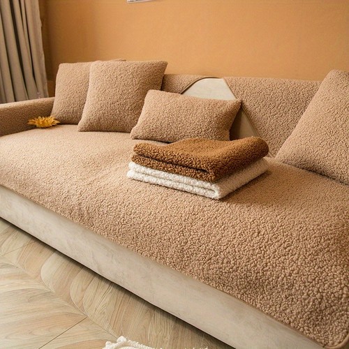 Faux lamb wool sofa - faux,