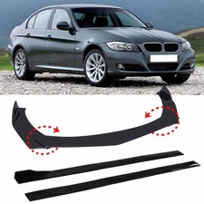 Front Bumper Lip Spoiler Splitter Side Skirts For BMW 3 Series E90 E91 F30 F31 #