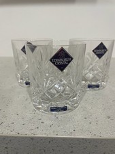3 x Edinburgh crystal whisky