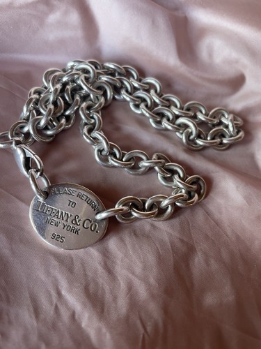 Tiffany silver choker - silver,