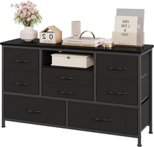 8 Drawers LED Dresser TV Stand