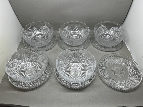 Vtg antique cut glass - cut,