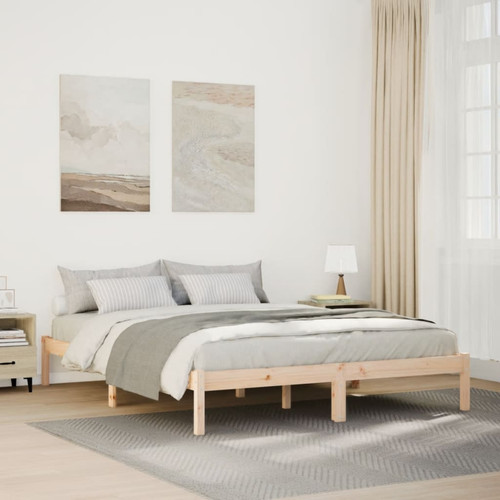 Extra long bed frame natural - bed,