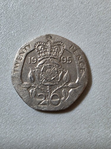 1995 20p coin - twenty, pence