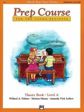 Alfred Prep Course Theory Book Level A Piano Music  Palmer, Manus & Lethco
