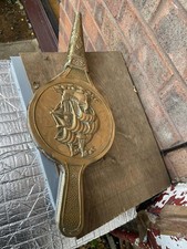 Large Vintage Brass Embossed Bellows wall decor 18" by 5.6"