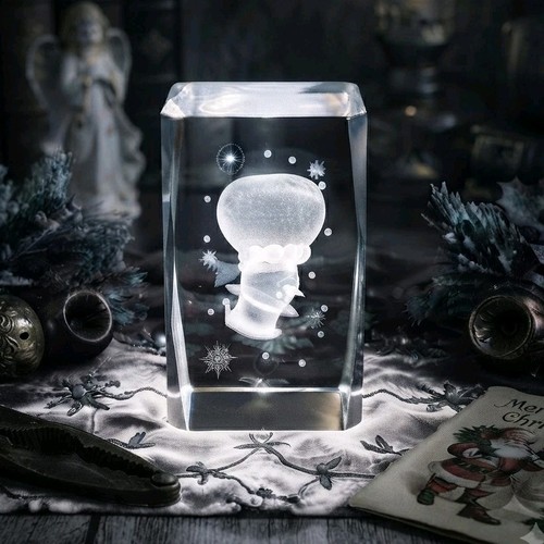 Laser etched crystal art - etched,