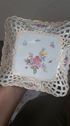 Antique meissen reticulated - antique,