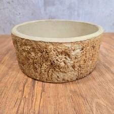 Vintage Hillstonia Studio Pottery Stoneware Bark Planter Plant Pot Cover 22cm