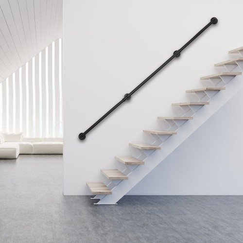 Industrial staircase handrail - industrial,