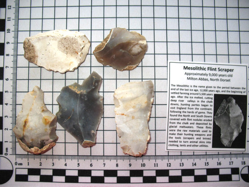 Mesolithic flint stone - , age