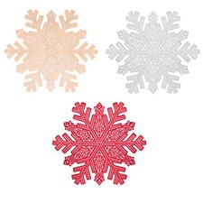 Pack Of 6 Snowflake Place Mats