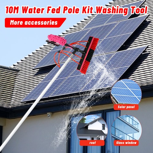 10m water fed window cleaning - water,