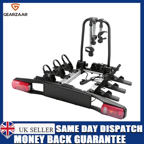 Bike rack tow bar - rack, tiltable